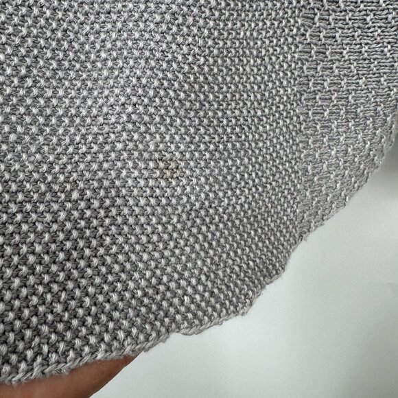 Eileen Fisher Linen sweater long sleeve crew neck rounded hemline woman’s size M - Picture 12 of 13